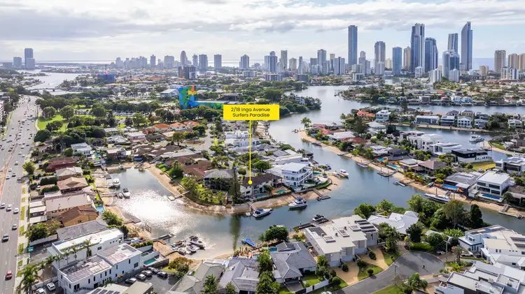 Main view of Homely semi-detached listing, 2/18 Inga Avenue, Surfers Paradise QLD 4217