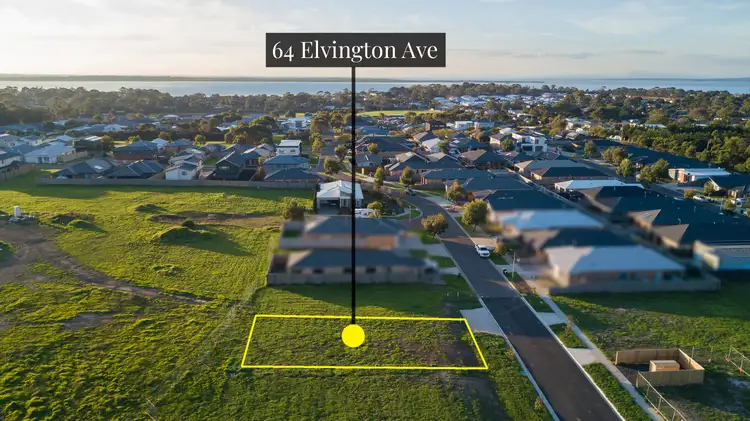 Main view of Homely land listing, 64 Elvington Avenue, Cowes VIC 3922