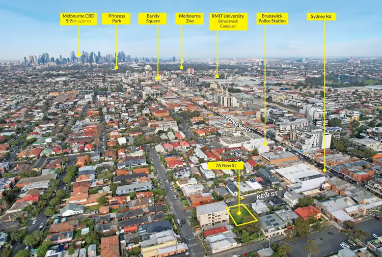 Main view of Homely land listing, 7A-7B New Street, Brunswick VIC 3056