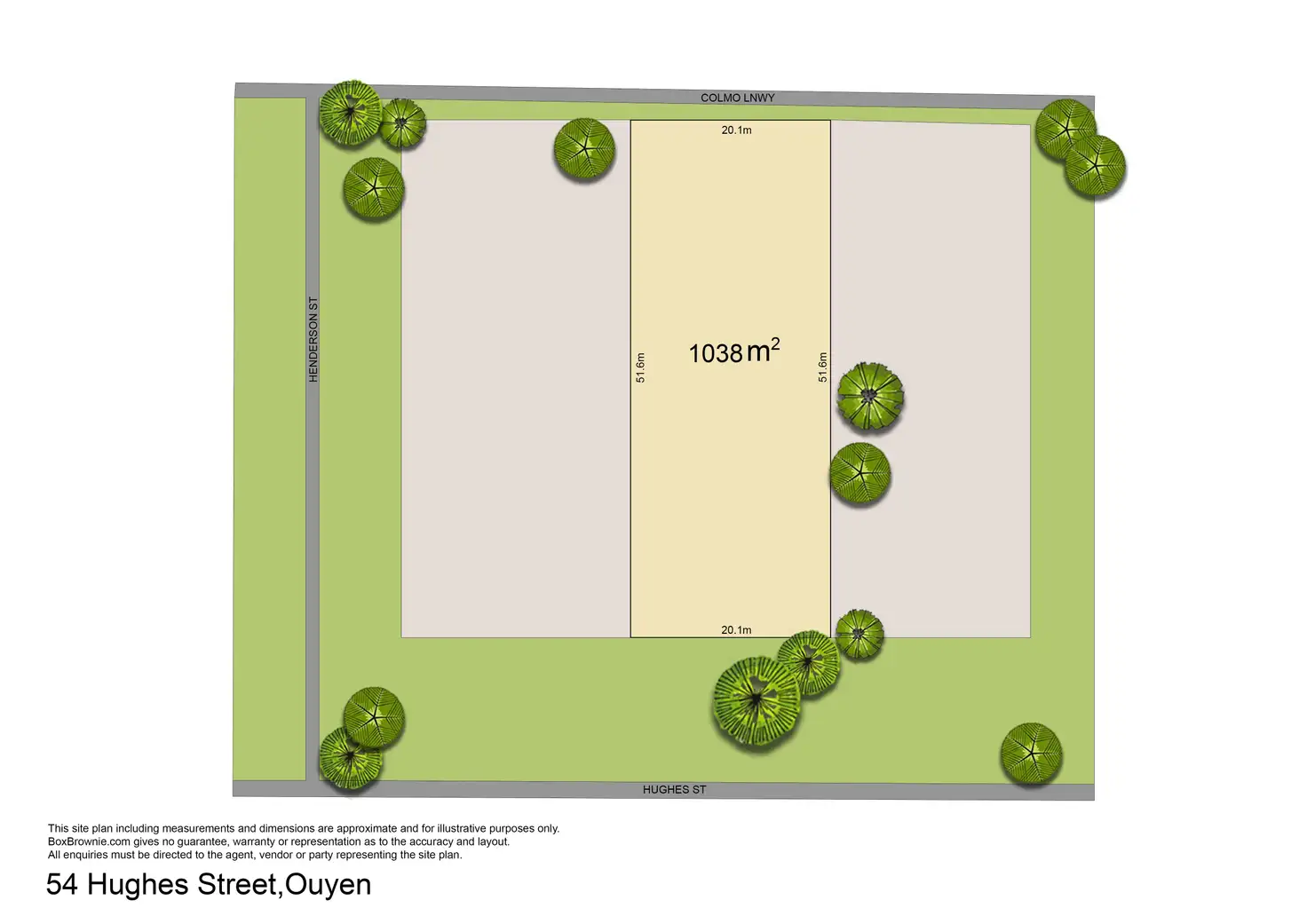 Main view of Homely land listing, 54 Hughes Street, Ouyen VIC 3490