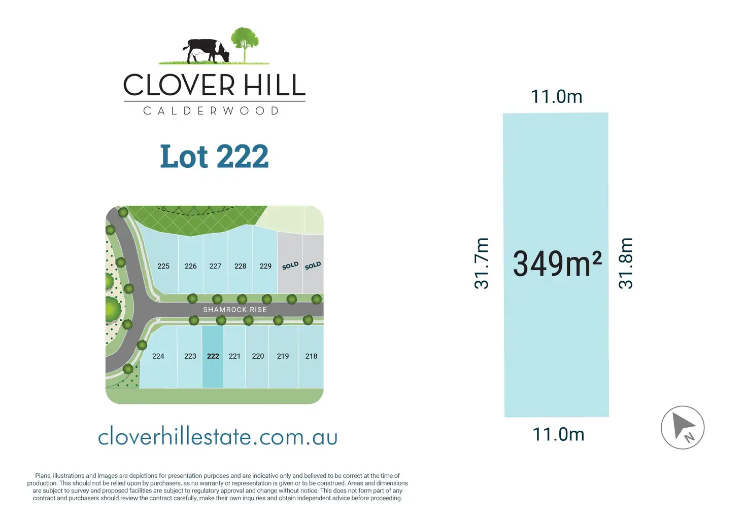 Main view of Homely land listing, Lot 222 - 43 Shamrock Rise, Calderwood NSW 2527