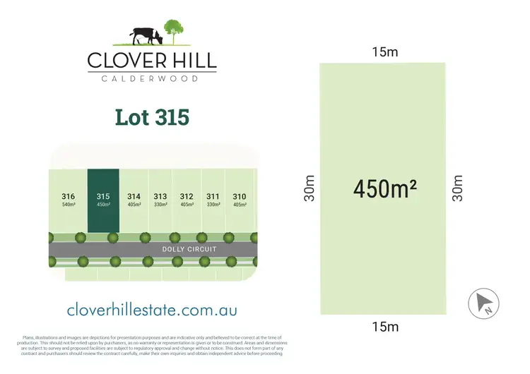 Main view of Homely land listing, Lot 315 - 51 Dolly Circuit, Calderwood NSW 2527