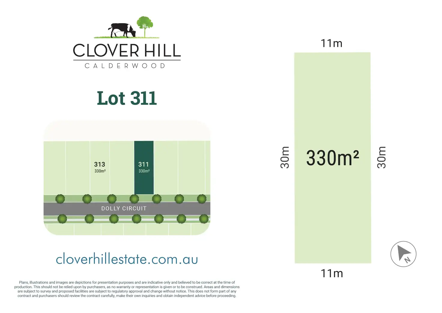 Main view of Homely land listing, Lot 311 - 59 Dolly Circuit, Calderwood NSW 2527