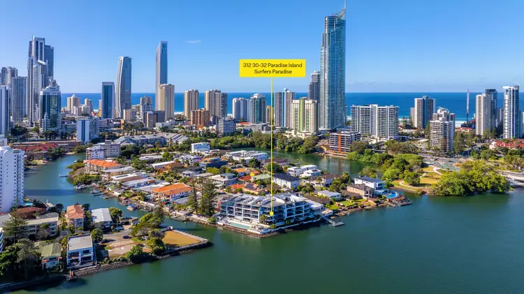 Main view of Homely apartment listing, 312/30-32 Paradise Island, Surfers Paradise QLD 4217