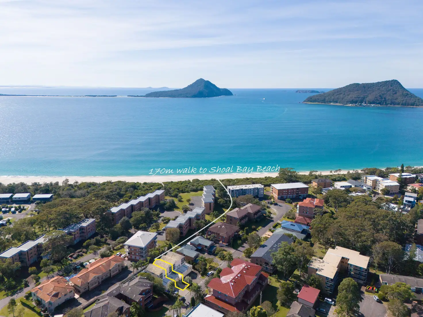 Main view of Homely semi-detached listing, 2/7 Weatherly Close, Nelson Bay NSW 2315