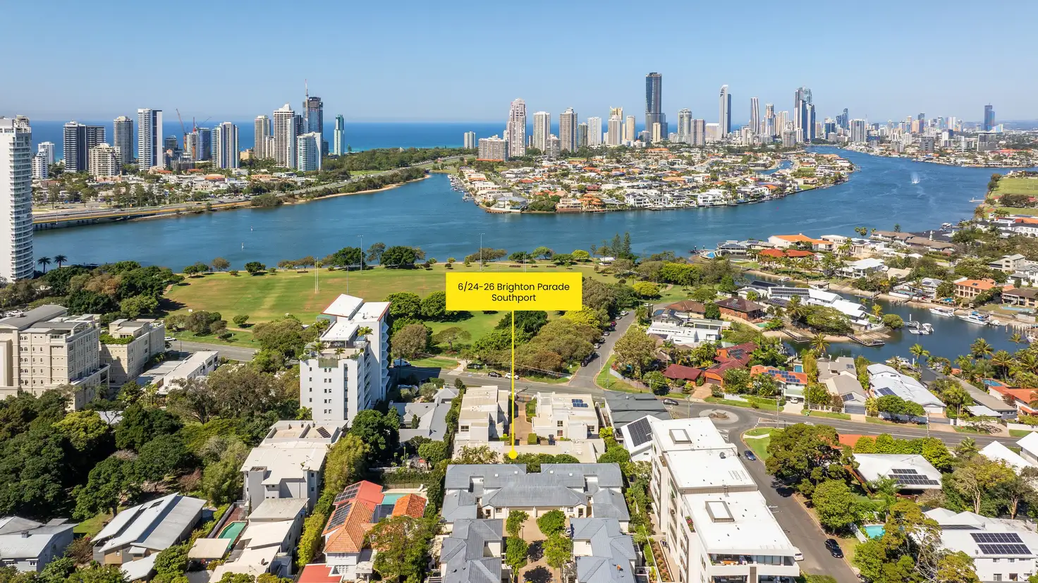 Main view of Homely townhouse listing, 6/24-26 Brighton Parade, Southport QLD 4215