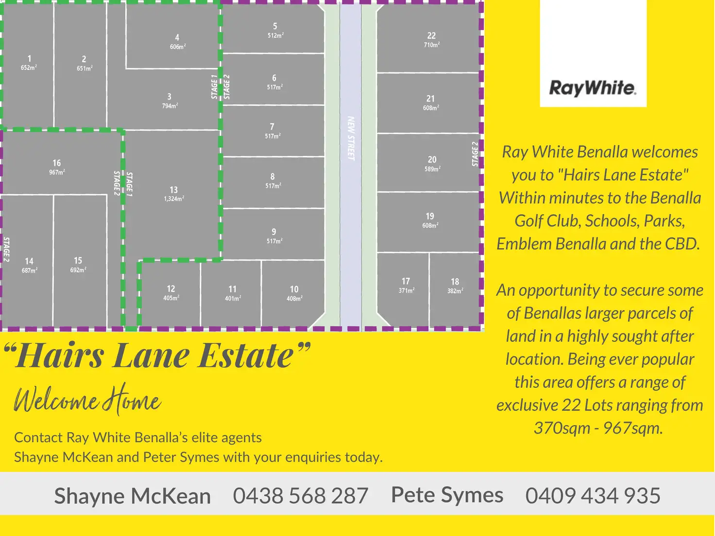 Main view of Homely land listing, Hairs Lane Estate, Benalla VIC 3672
