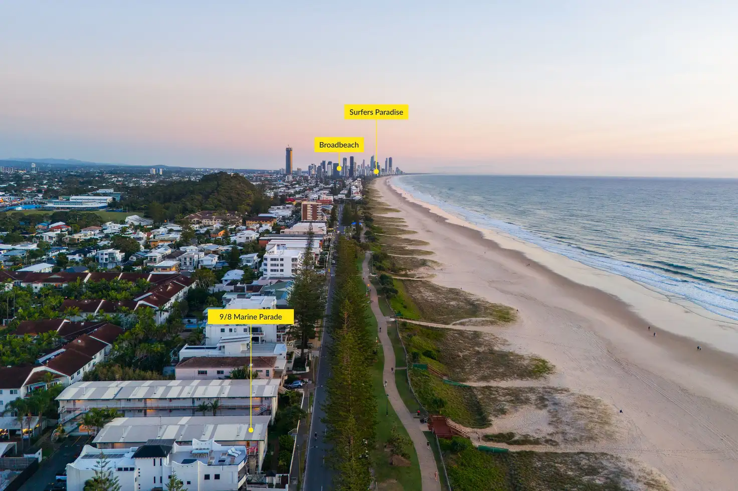 Main view of Homely apartment listing, 9/8 Marine Parade, Miami QLD 4220