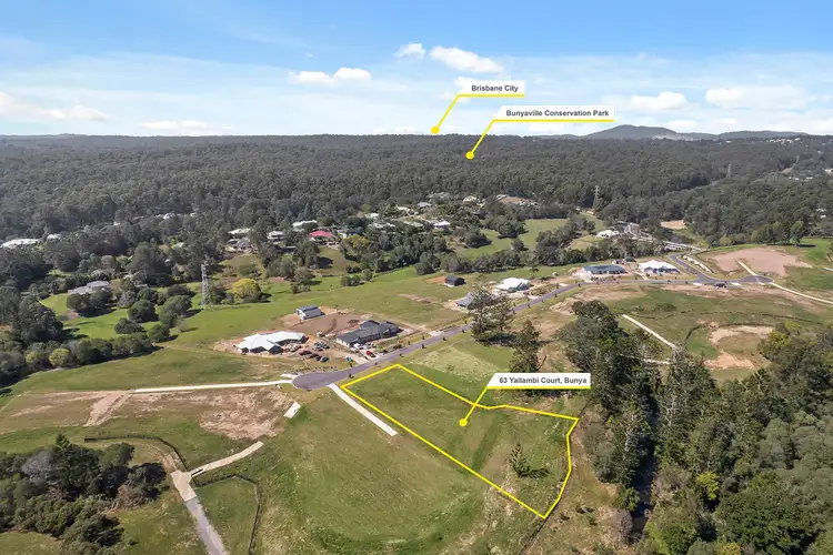 Main view of Homely land listing, 63 Yallambi Court, Bunya QLD 4055