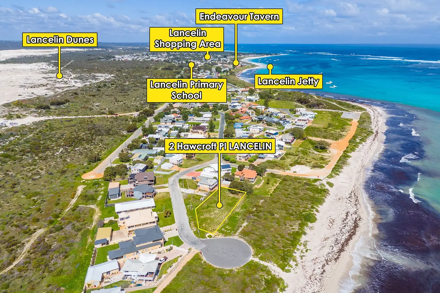 Main view of Homely land listing, 2 HAWCROFT Place, Lancelin WA 6044