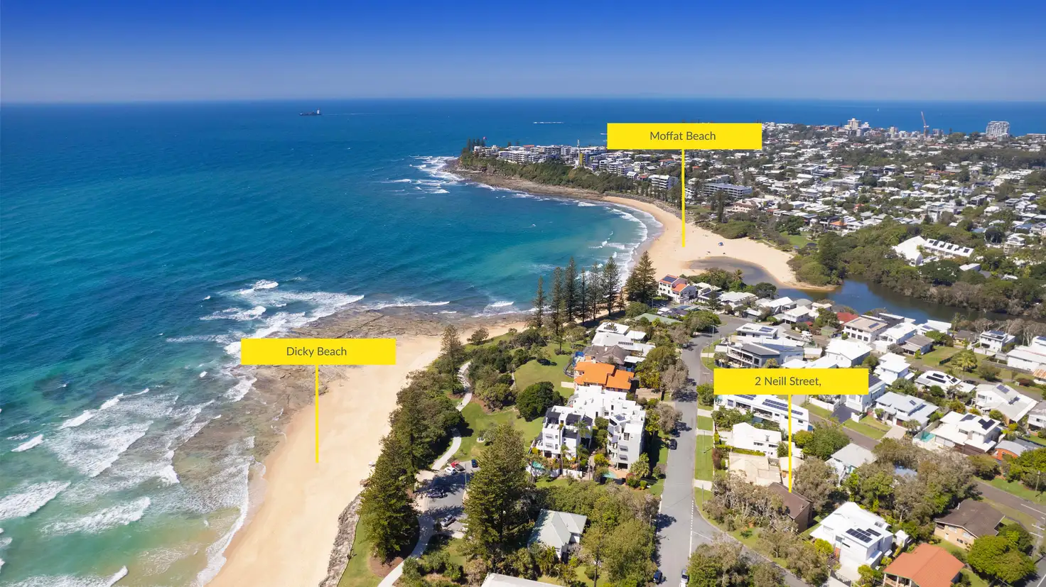 Main view of Homely house listing, 2 Neill Street, Dicky Beach QLD 4551