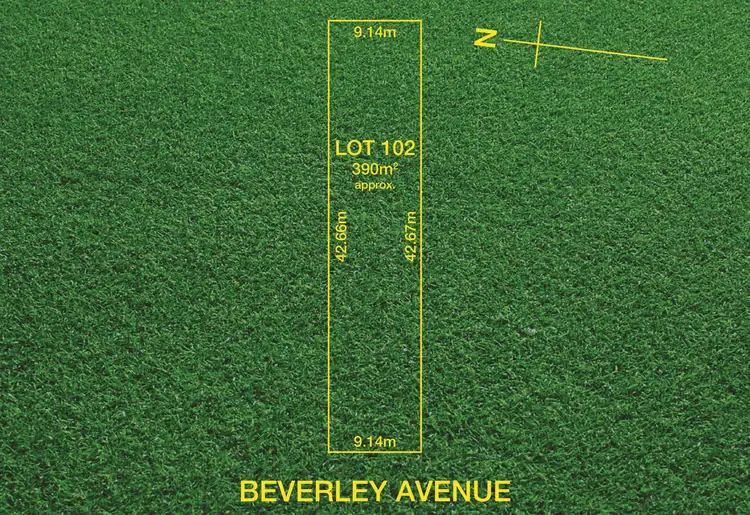 Main view of Homely land listing, LOT 102, 1 Beverley Avenue, Brooklyn Park SA 5032