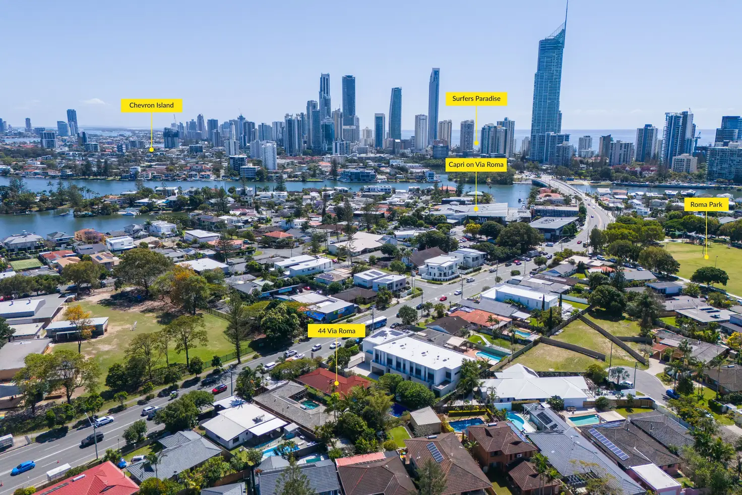 Main view of Homely house listing, 44 Via Roma, Isle of Capri QLD 4217