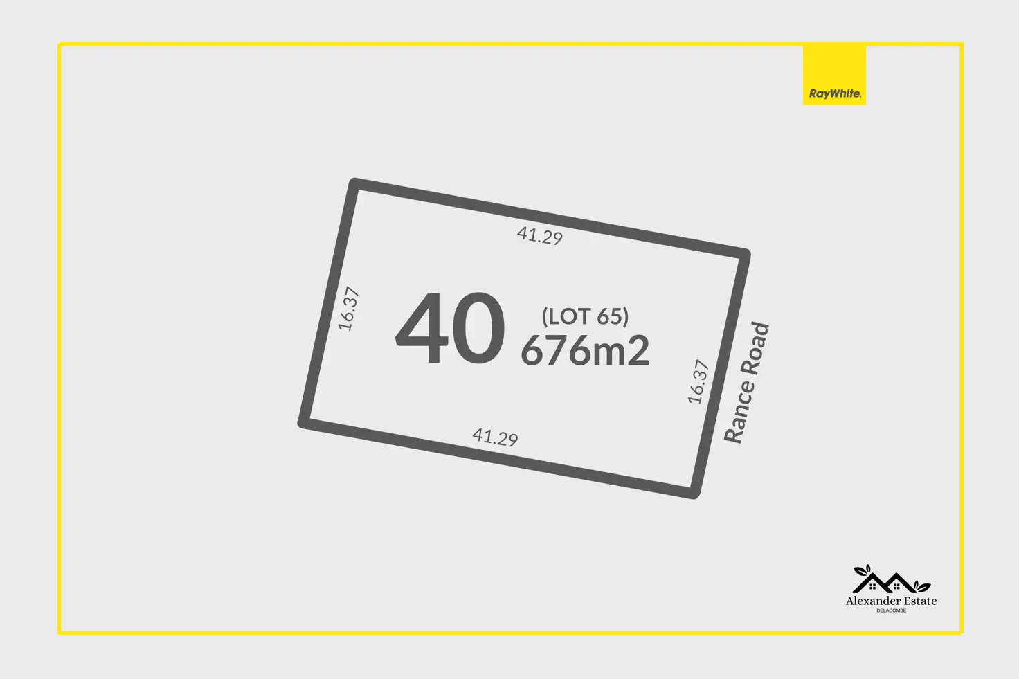 Main view of Homely land listing, 40 Rance Road (Lot 65 Alexander Estate), Delacombe VIC 3356