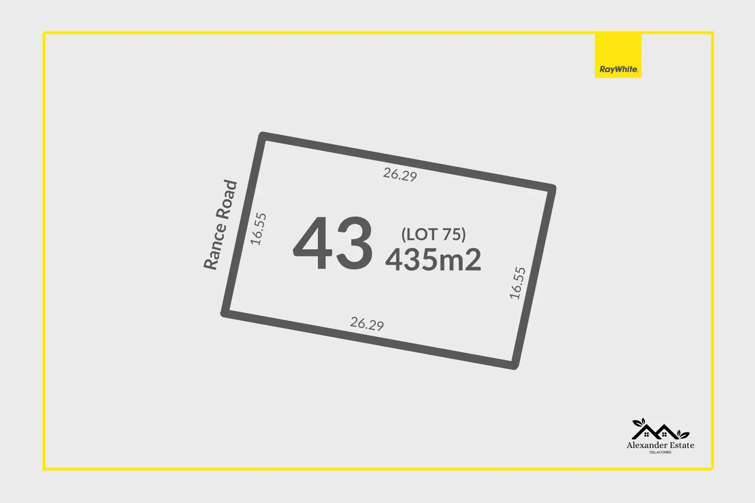 Main view of Homely land listing, 43 Rance Road (Lot 75 Alexander Estate), Delacombe VIC 3356