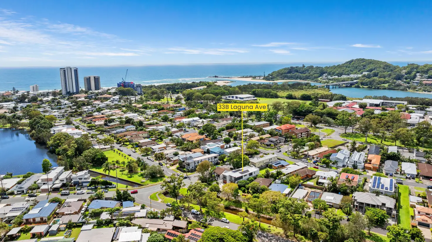Main view of Homely semi-detached listing, 33B Laguna Avenue, Palm Beach QLD 4221
