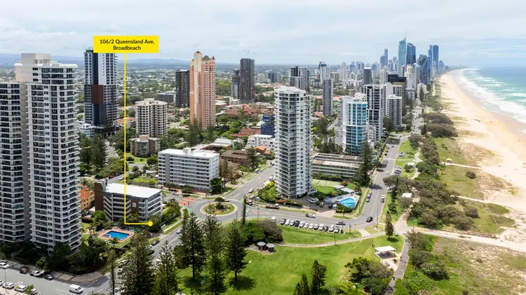 Main view of Homely unit listing, 106/2 Queensland Avenue, Broadbeach QLD 4218