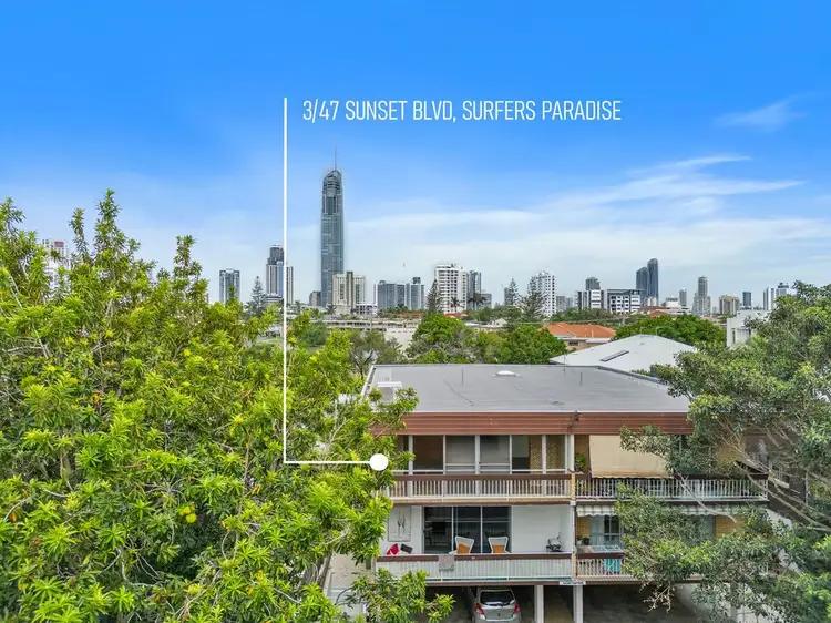 Main view of Homely apartment listing, 3/47 Sunset Boulevard, Surfers Paradise QLD 4217