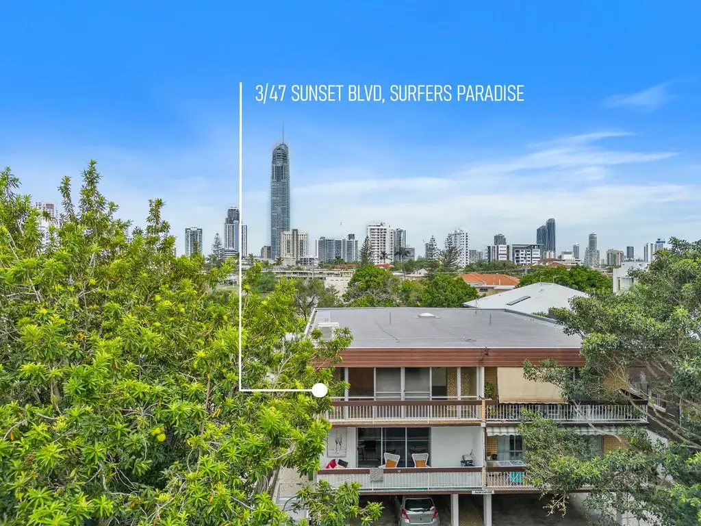 Main view of Homely apartment listing, 3/47 Sunset Boulevard, Surfers Paradise QLD 4217