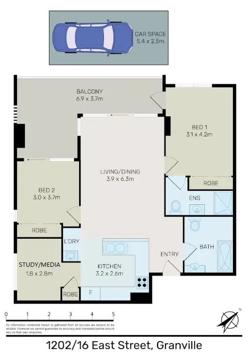 Second view of Homely apartment listing, 1202/16 East Street, Granville NSW 2142