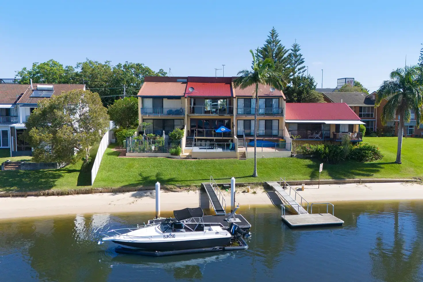 Main view of Homely townhouse listing, 2/23 Hooker Boulevard, Broadbeach Waters QLD 4218