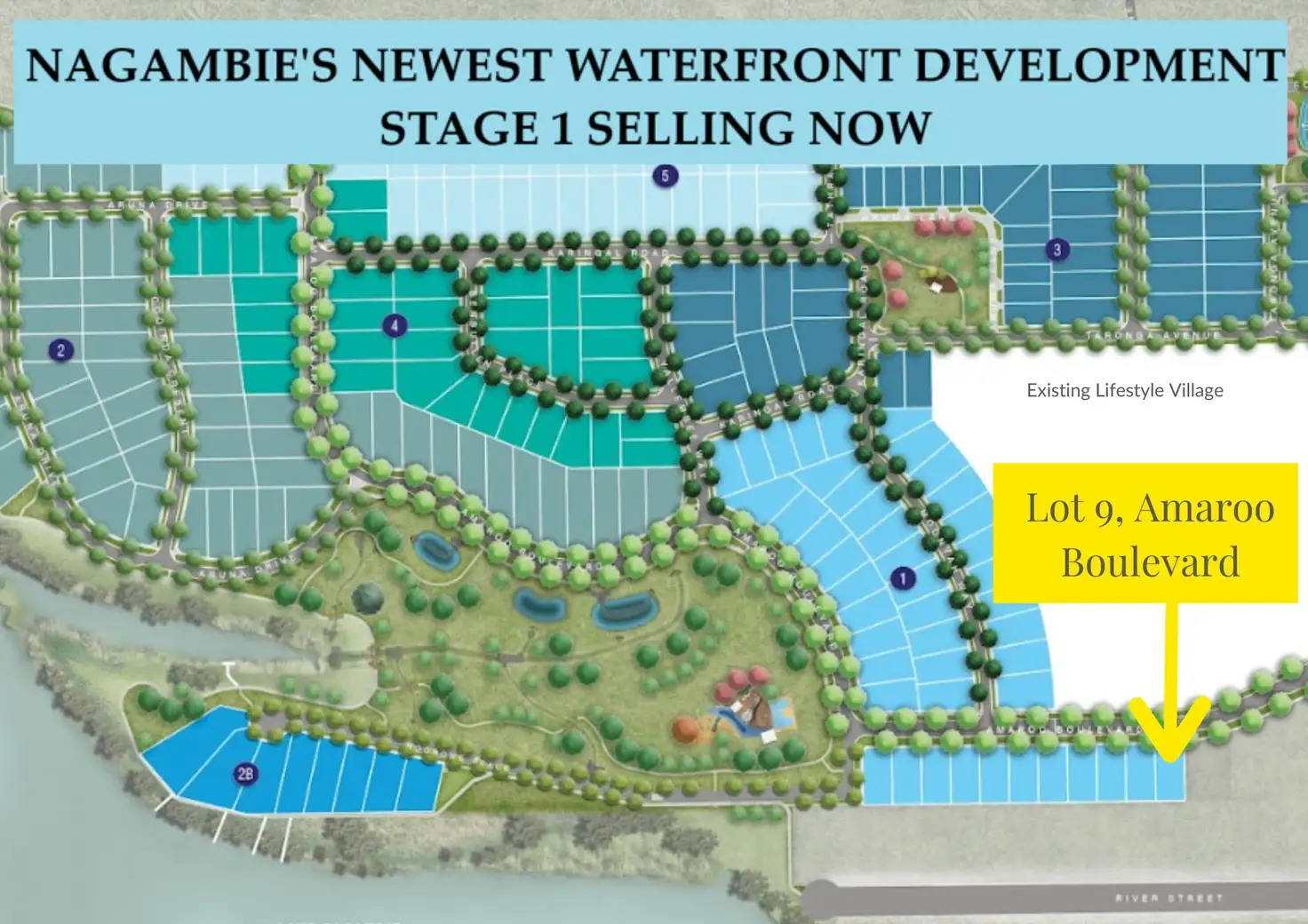Main view of Homely land listing, LOT 9 Amaroo Boulevard, Nagambie VIC 3608