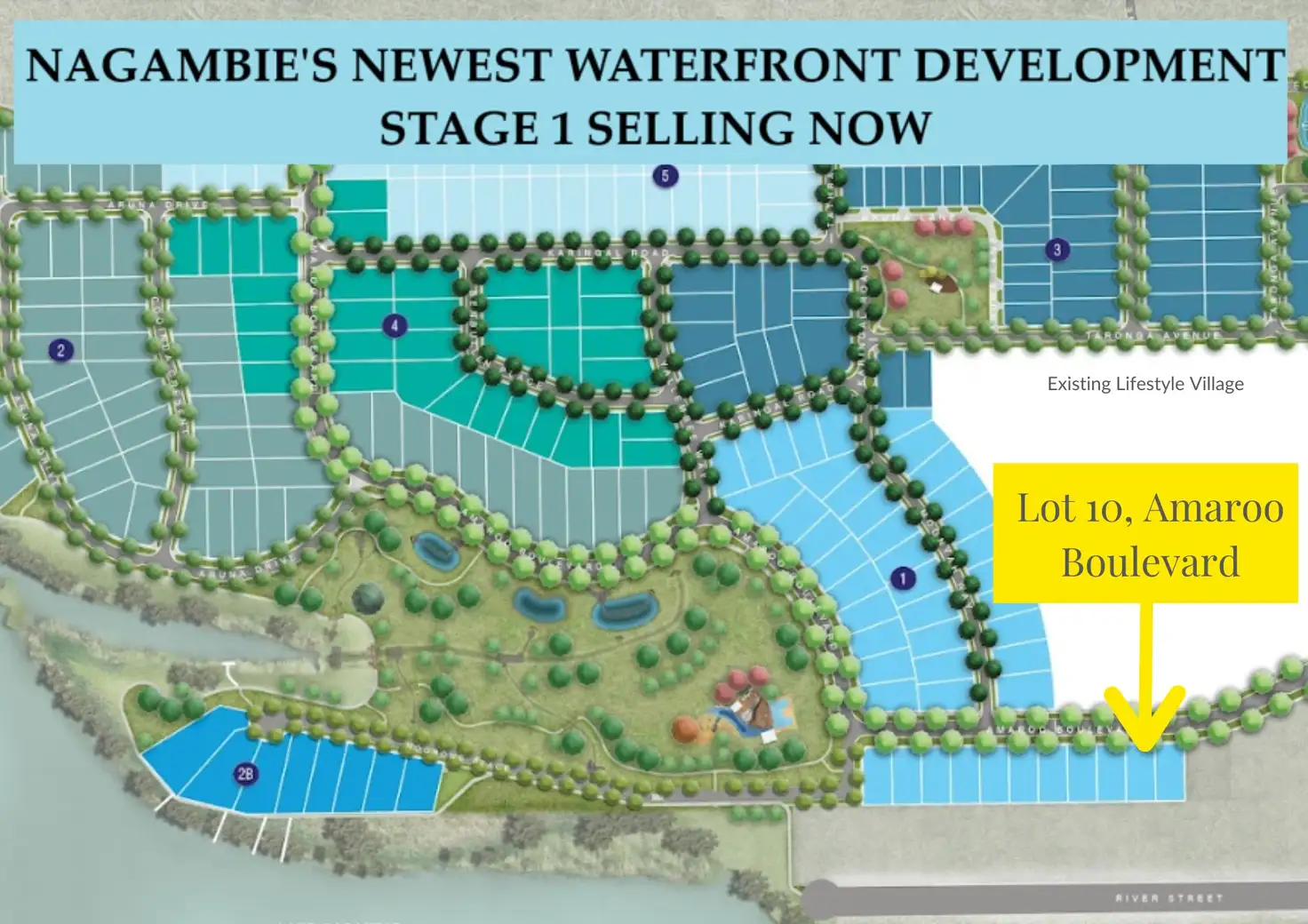 Main view of Homely land listing, LOT 10 Amaroo Boulevard, Nagambie VIC 3608