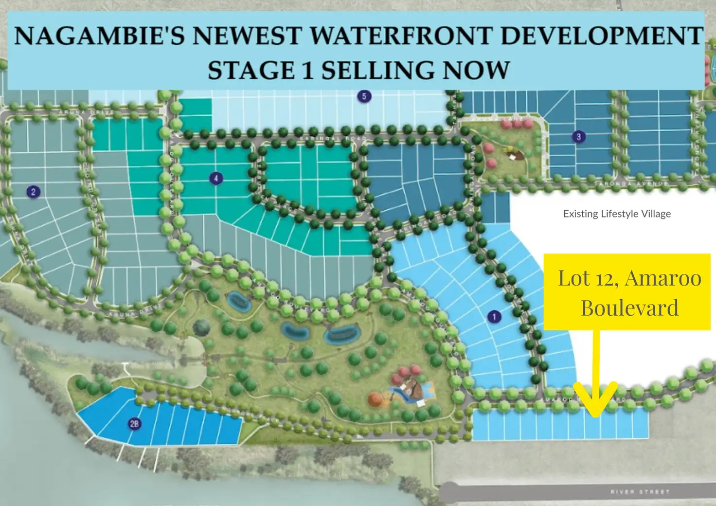 Main view of Homely land listing, LOT 12 Amaroo Boulevard, Nagambie VIC 3608