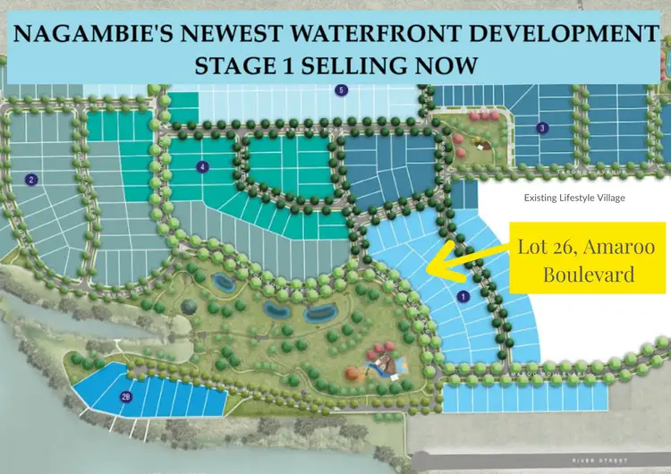 Main view of Homely land listing, LOT 26 Amaroo Boulevard, Nagambie VIC 3608