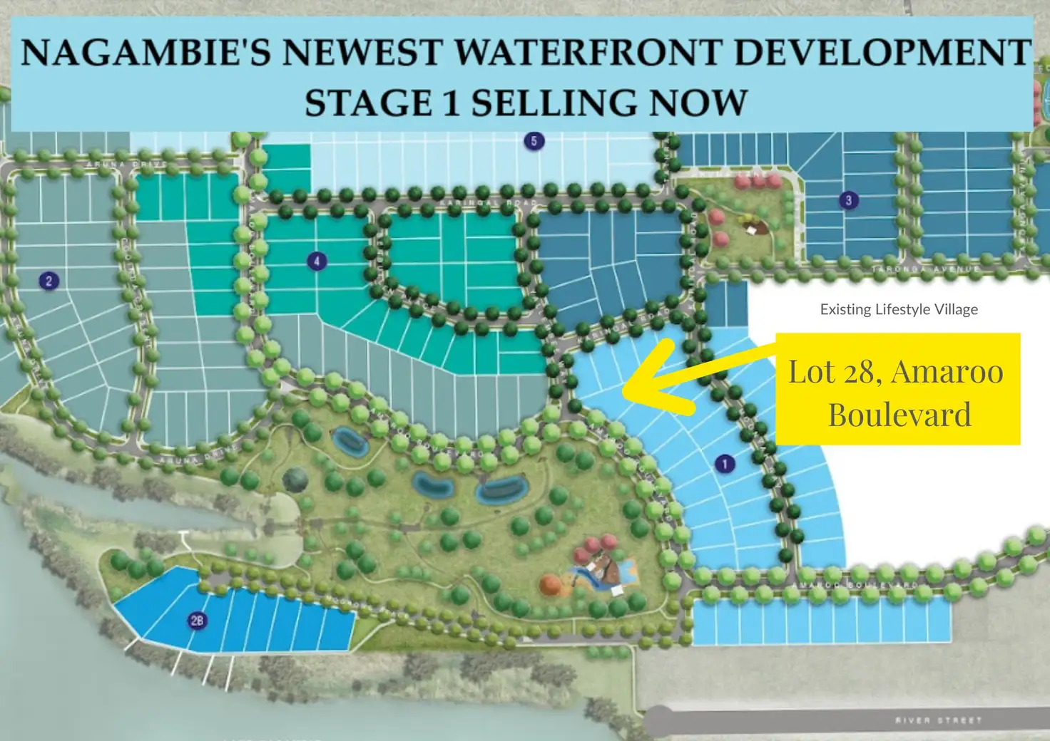 Main view of Homely land listing, LOT 28 Amaroo Boulevard, Nagambie VIC 3608