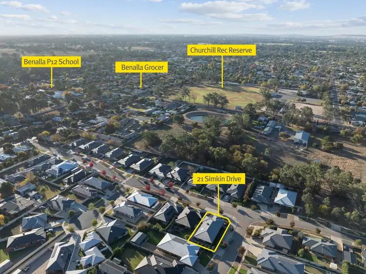 Second view of Homely house listing, 21 Simkin Drive, Benalla VIC 3672