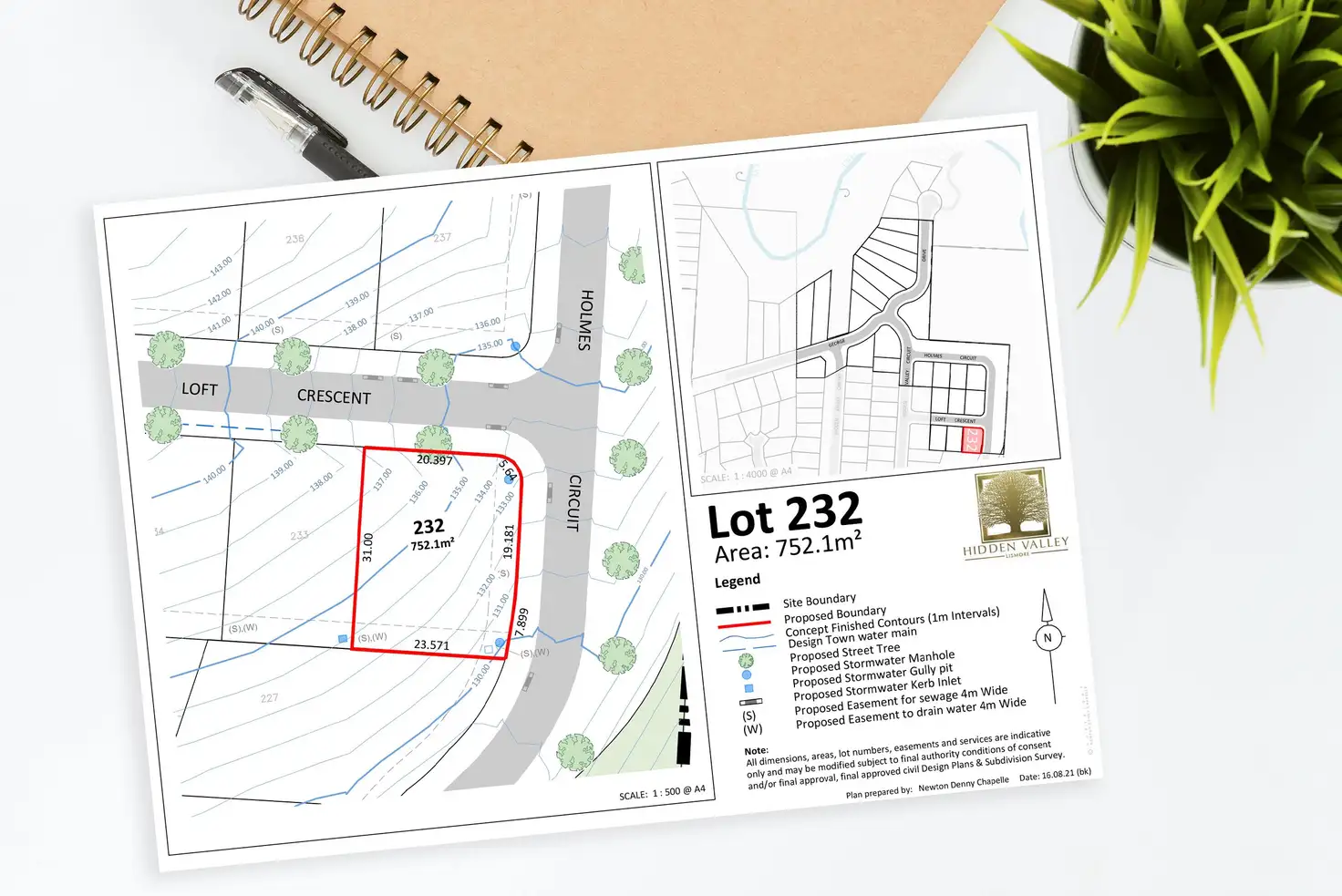 Main view of Homely land listing, LOT 232, 9 Loft Circuit, Chilcotts Grass NSW 2480