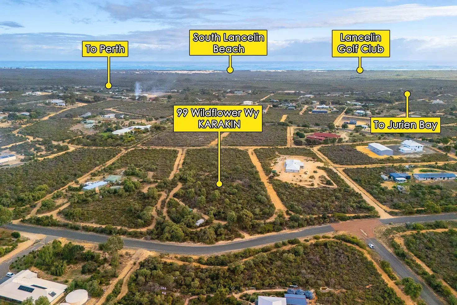 Main view of Homely land listing, 99 WILDFLOWER Way, Karakin WA 6044