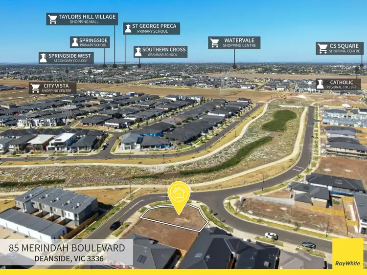 Main view of Homely land listing, 85 Merindah Boulevard, Deanside VIC 3336