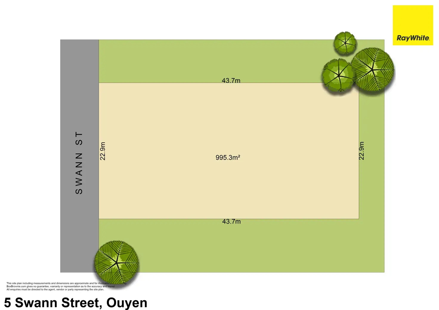 Main view of Homely land listing, 5 Swann Street, Ouyen VIC 3490