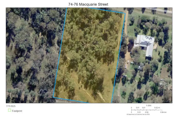 Main view of Homely land listing, 74-76 Macquarie Street, Baradine NSW 2396
