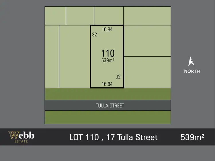 Main view of Homely land listing, LOT 110, 17 Tulla Street, Bonshaw VIC 3352