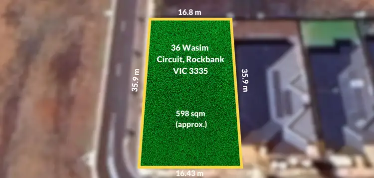 Main view of Homely land listing, 36 Wasim Circuit, Rockbank VIC 3335