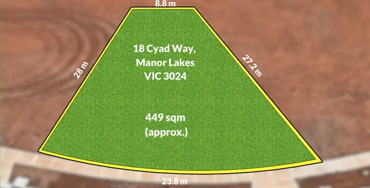 Main view of Homely land listing, 18 Cyad Way, Manor Lakes VIC 3024