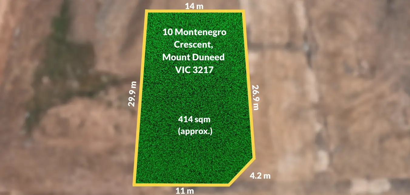 Main view of Homely land listing, 10 Montenegro Crescent, Mount Duneed VIC 3217