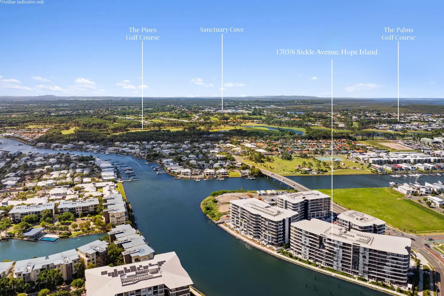 Main view of Homely apartment listing, 1703/2-4 Athena Boulevard, Hope Island QLD 4212