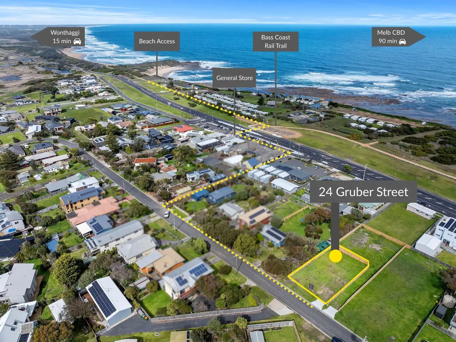 Main view of Homely land listing, 24 Gruber Street, Kilcunda VIC 3995