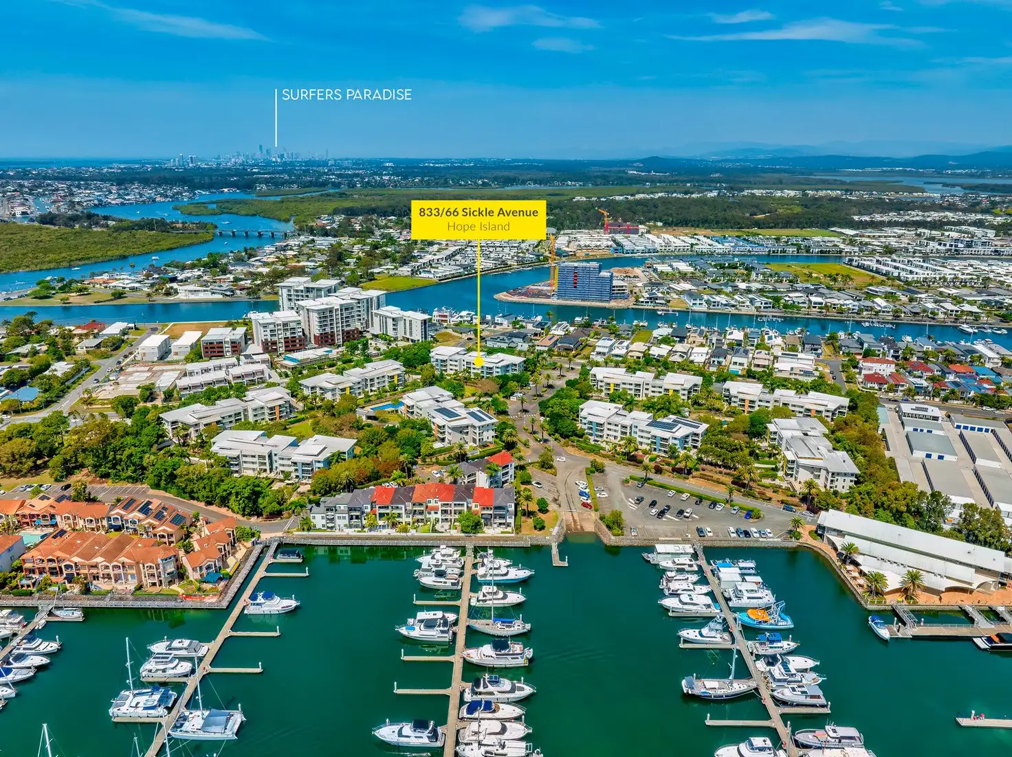 Main view of Homely apartment listing, 833/66 Sickle Avenue, Hope Island QLD 4212