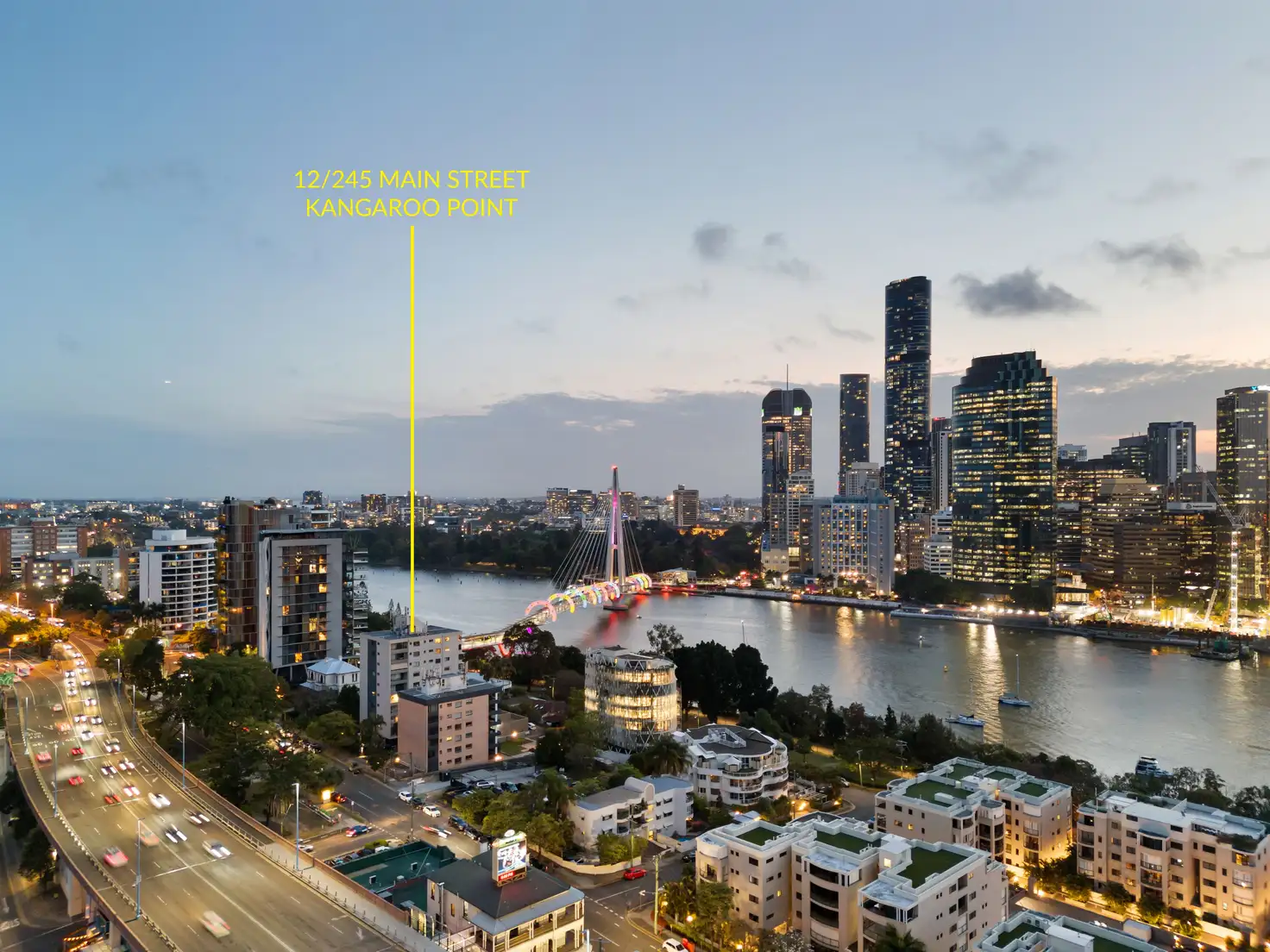 Main view of Homely apartment listing, 12/245 Main Street, Kangaroo Point QLD 4169