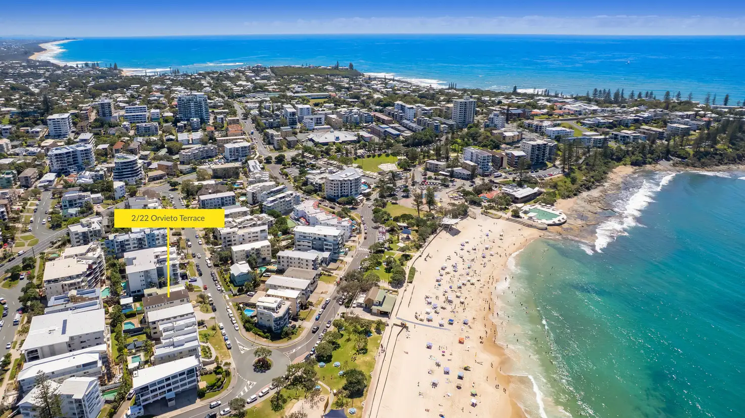 Main view of Homely unit listing, Unit 2/22 Orvieto Terrace, Kings Beach QLD 4551