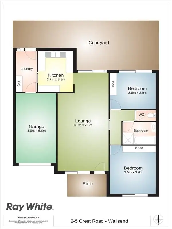 Second view of Homely villa listing, 2/5 Crest Rd, Wallsend NSW
