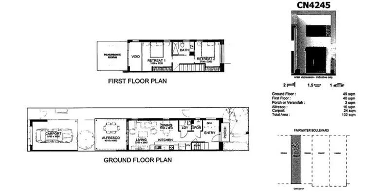 Fifth view of Homely townhouse listing, 4245 Fairwater Boulevard, Blacktown NSW 2148