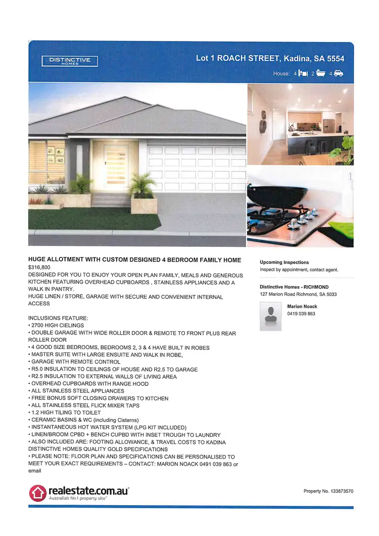 Third view of Homely land listing, 7 (Lot 1) Roach Street, Kadina SA 5554