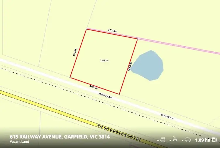 Second view of Homely land listing, 615 Railway Avenue, Garfield VIC 3814