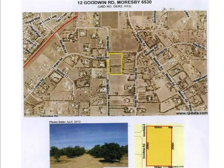 Second view of Homely land listing, 12 Goodwin Road, Moresby WA 6530